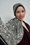 Ed - Paisley Collection Hüma Shawl - Black / White