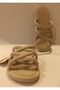 ROPE APPEARANCE NON-SLIP PLASTIC WOMEN'S POOL BEACH BALCONY TERRACE BATHROOM SINK HOME AND STREET SLIPPERS - 5