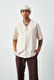 Men's Printed Oversize Shirt, 100% Viscose, Soft Key Fabric, Cuban Collar, Short Sleeve Shirt - 4