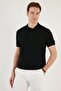Men's Slim Fit Cool Polo Collar Button T-Shirt -D7087 - 2