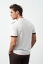 Striped Oversize Polo Neck Knitwear Men's T-Shirt - 6