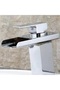 Washbowl Mieser Chrome Waterfall Square Body Slanted Basin Bathroom Fixture Double Entry Luxury Ergonomic - 5