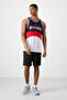 White Breathable Textured Thin Stretchy Standard Fit Men's Basketball Singlet - 88395 - 2