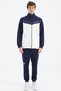 Ecru Stand Collar Color Blocked Hidden Pocket Detailed Comfortable Fit Men's Sweatshirt - 88290 - 6