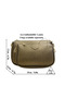 Glorya Women's Copper Natural Two-Compartment Zippered Shoulder and Cross Adjustable Strap Bag - 5