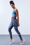 Indigo High Waist Tie-Dye Patterned Slim Fit Narrow Leg Women's Leggings - 94551
