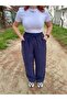 Navy Blue Palazzo Pantalon - 4