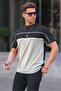 Men's Black Color Blocked T-Shirt 6177 - 2