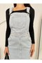 Kn Skirted Denim Jumpsuit Garden Dress Salopet - 5