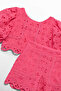 Abel&Lula 05231-4 Set Bermuda Embroidered Pink - 4