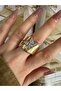 Vip Series - Large Star Zircon Stone Women's Ring with Adjustable Bottom - 5