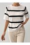 Crew Neck Oversize Boyfriend T-Shirt - 4