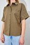 Women's Khaki Low Sleeve Single Pocket Shirt - 4