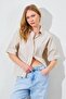 Women's Stone Low Sleeve Single Pocket Shirt