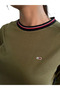 Women Long Sleeve Crewneck Regular Logo T-Shirt - 6