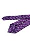 Fuchsia Square Pattern Classic Tie with Handkerchief Kk13167 - 4