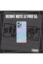 Redmi Note 12 Pro متوافق مع 5G ملصق خلفي غير مطلي بالكربون 5D