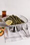 Silver Footed Square Glass Presentation Bowl, Wrapping, Stuffing, Salad, Fruit, and Cake Presentation Stand, Dowry Bowl