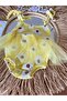 Girl's Tulle Daisy Jumpsuit Bandana Socks Set - 2