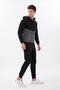 Comfort Men's Hooded Black Tracksuit Set - 3
