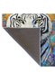 Kemal Collection Noble White Tiger Patterned Woven Base Modern Decorative Carpet 51 - 5