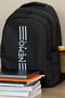 Unisex Black Backpack Large Size School Sports Bag, 16.9 Inch, 45X30X15Cm 24Lt - 2