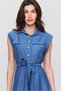 Apsen Women's Aerobin Shirt Collar Dress with Pockets and Buttons and Slits 4505-120 - 9