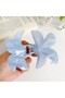 6Pcs Lotus Hair Scrunchies Frosted Color - 6 cm Medium Size - Lightweight and Durable - 7