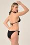 Aquaviva Women's Black Halterneck Triangle Bikini Set - 4