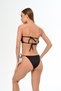 Aquaviva Women's Black Luıza Strapless Sliding Brazilian Ruffle Bikini Set - 4