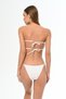 Aquaviva Women's White Luıza Strapless Sliding Brazilian Ruffle Bikini Set - 4
