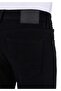 Slim Fit Low Waist Slim Leg Men's Black Jean Pants - 6