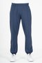 Oversized Men's Rubber Leg Open Navy Blue Sweatpants