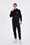Regular Men's Skinny Black Sweatpants - 5