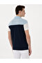 Navy Blue Slim Fit Buttoned Polo Collar T-Shirt 50302642-Vr033 - 5