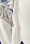Women's White Beaded Stone Embroidered Aerobin Oversize Shirt 60283027 - 6