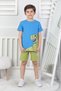3-7 Years Old Boy's Suit with Printed Shorts