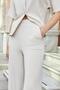 Women's 1St Class Modal Stretch Fabric High Waist Front Seam Side Pockets Loose Wide Leg Palazzo Pants-Champagne - 6
