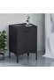 Modern Black Stand with 2 Soft-Close Drawers for Living Room/Bedroom - Easy Assembly - 2