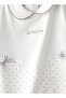Baby Girl White Glittering Coverall - 3
