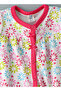 Girls' Floral Print Short Sleeve Onesie - 3