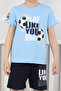 3-6 Years Old Play Printed Shorts Boys' Suit - 2