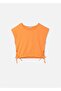 Girl's Slit T-Shirt Orange 6029
