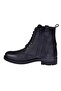 Genuine Leather Casual Men's Boots Hj-15200 Black Nubuck - 3