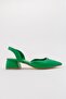 Women's Heeled Sandals GRASS GREEN SKIN - 2