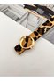 Leopard Gold Buckle Women's Belt Trouser Belt Dress Belt Shirt Belt Coat Belt - 3
