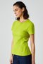 Jessia Women's Corset Detailed 100% Organic Cotton Crew Neck Green T-Shirt - 3