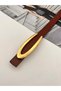 Gold V Buckle Women's Belt Trouser Belt Dress Belt Shirt Belt Coat Belt Thin Belt - 3