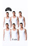 Silver Men's Combed Cotton Undershirt White 6 Pieces - 5
