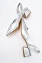 Women's High Heel Shoes Silver Skin - 6